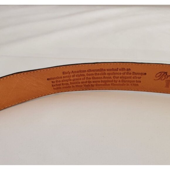 Vintage Brighton Museum Collection Croc Leather Belt Women's Sz L Black 1995 - Picture 4 of 9